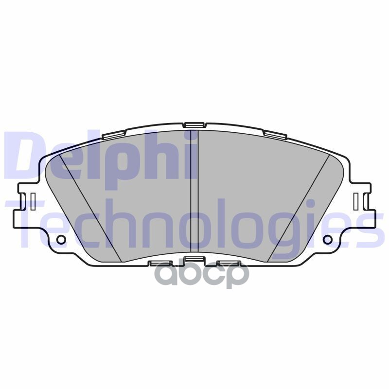 Колодки тормозные дисковые перед Delphi арт. LP3596