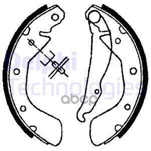 Колодки Барабанные Delphi Ls1622 Delphi арт. LS1622
