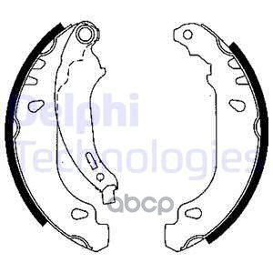 Колодки тормозные барабанные Delphi арт. LS1844