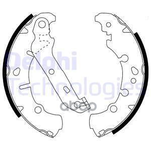 Колодки тормозные барабанные Delphi арт. LS1912