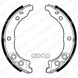 Колодки барабанные ручника Fiat Ducato, Citrien Jamper all 94> Delphi арт. LS1962