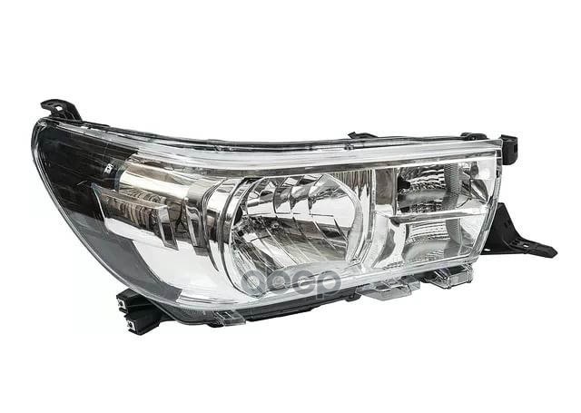 Фара Toyota Hilux Pick Up 15-20 (Справа/ Галоген/ Универсальная регулировка) Depo арт. 212-11AKR-LD-EM