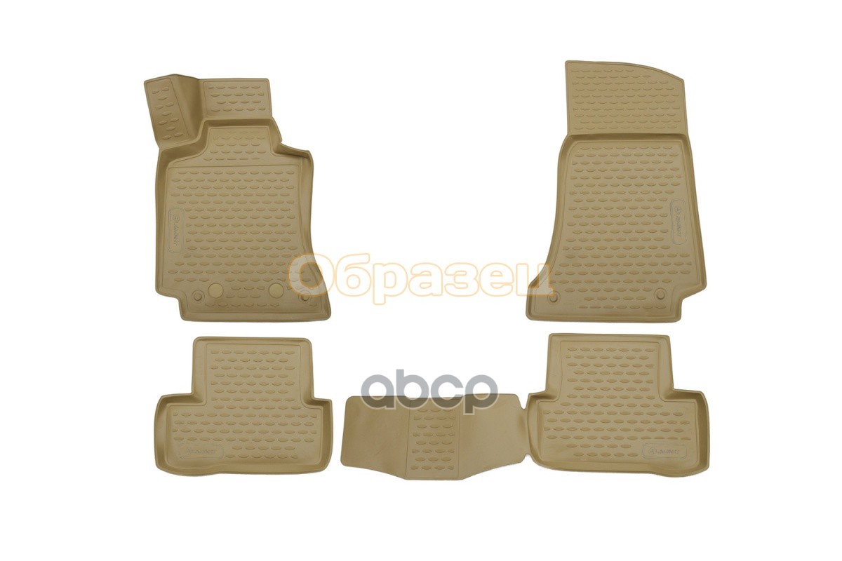 Коврики 3D В Салон Jeep Grand Cherokee, 2014 -, 4 Шт. (Полиуретан, Бежевые) / Джип Гранд Чероки ELEMENT арт. CARJEP00011b