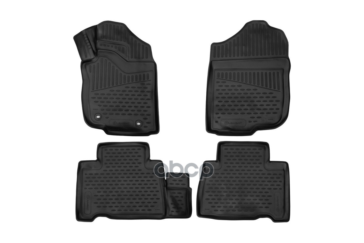 Коврики 3D в салон для TOYOTA Harrier (III, IIIr), 2013-2020, правый руль внедорожник, 4шт. (полиуретан) / Тойота Харриер ELE...