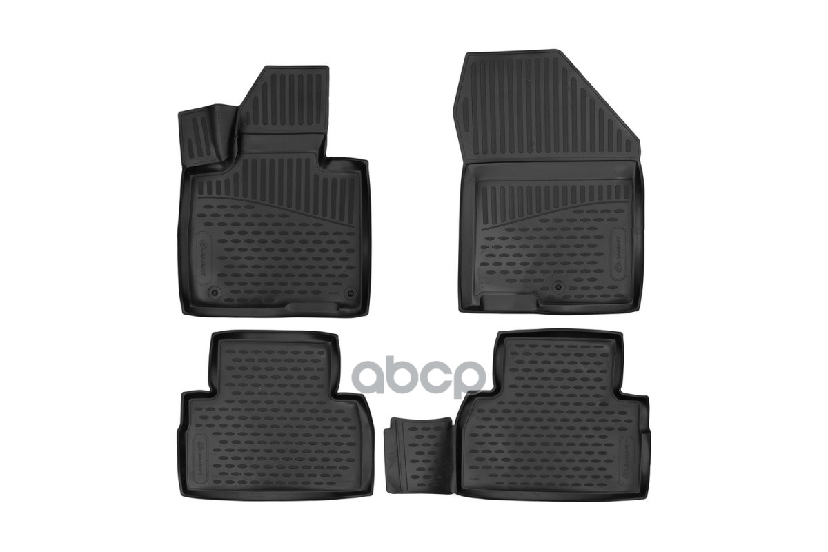 Коврики 3D в салон для HYUNDAI Santa Fe, 2017-, внед., 4 шт. (полиуретан) / Хендай Санта Фе ELEMENT арт. ELEMENT3D01995210