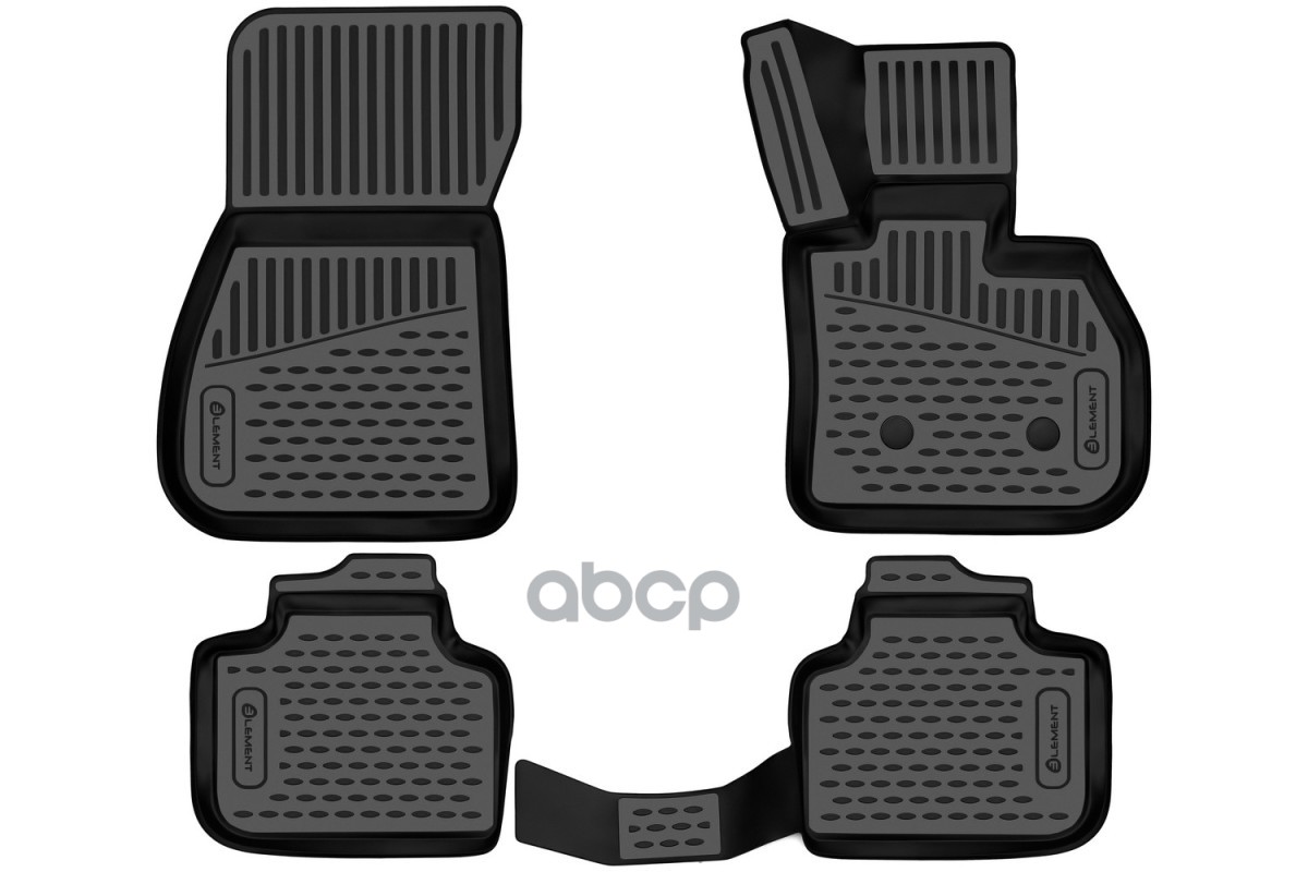 Коврики 3D в салон для BMW X1 (F48), 2015-2021, правый руль кроссовер, Австралия, 4шт. (полиуретан) / БМВ Х1 ELEMENT арт. ELE...