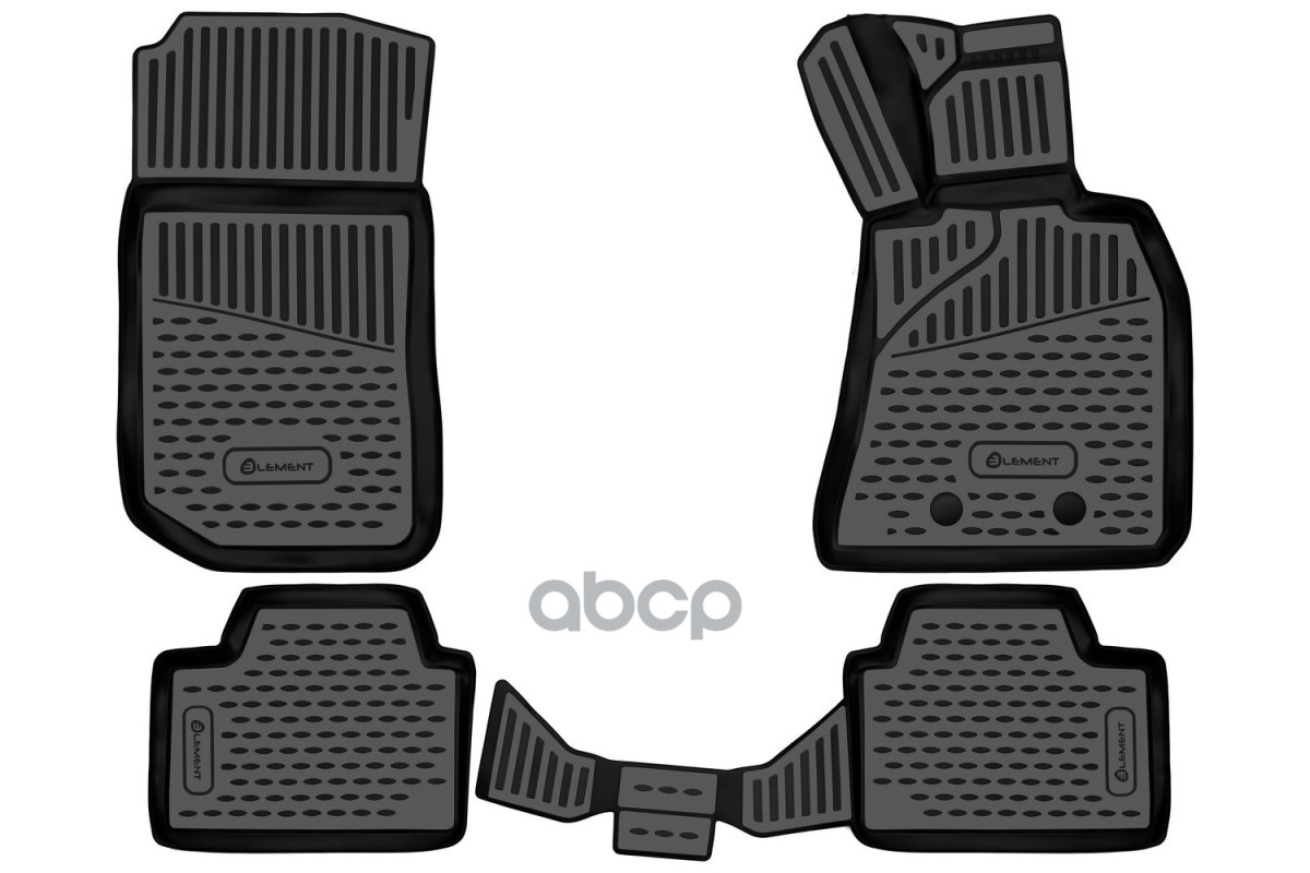 Коврики 3D в салон для BMW Series 3, 2018-н.в., правый руль хетчбек, Австралия, 4шт. (полиуретан) / БМВ Тройка ELEMENT арт. E...