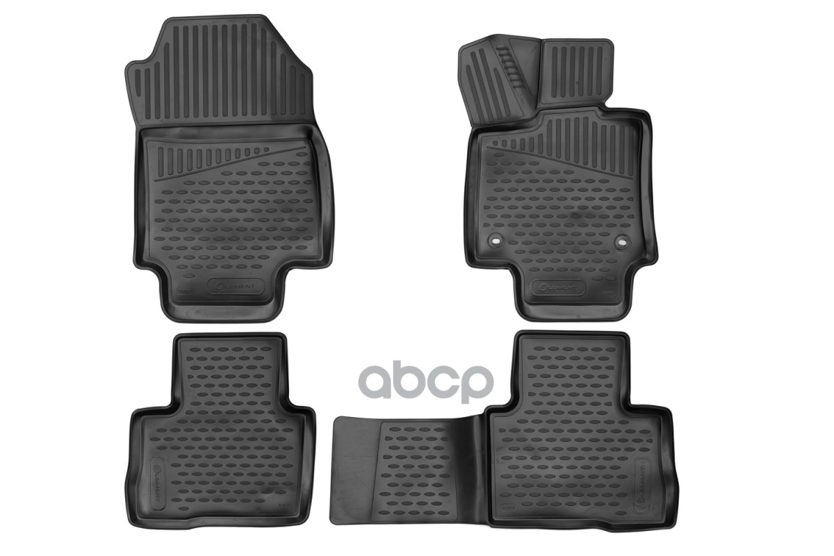 Коврики 3D в салон для TOYOTA RAV4, 2019- кроссовер, 4шт. (полиуретан) / Тойота Рав 4 ELEMENT арт. ELEMENT3D02259210k