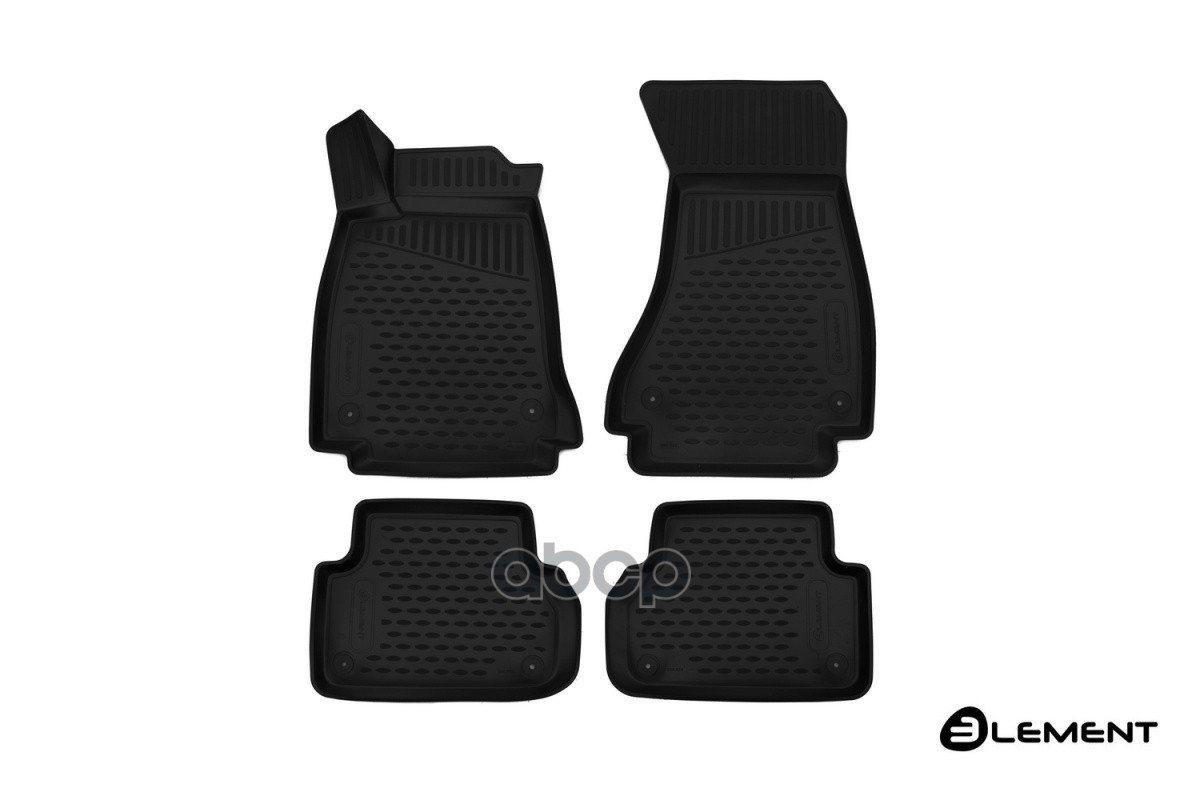 Коврики 3D в салон AUDI A4, 2016-, седан/Avant/Allroad, 4 шт. (полиуретан) / Ауди А4 ELEMENT арт. ELEMENT3D0422210k