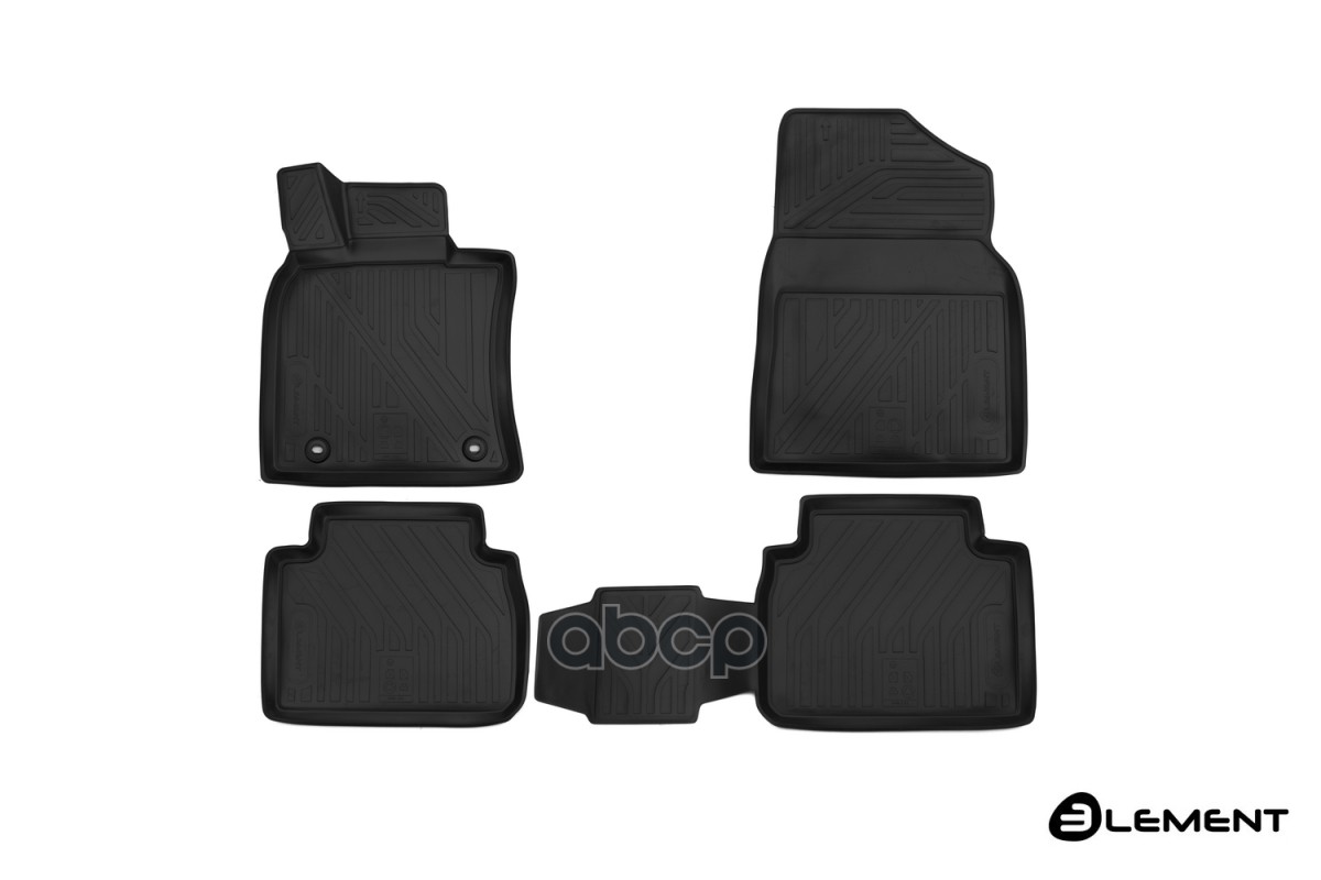 Коврики 3D в салон TOYOTA Camry, 2018-, 4 шт. (полиуретан) / Тойота Камри ELEMENT арт. ELEMENT3D048152210k