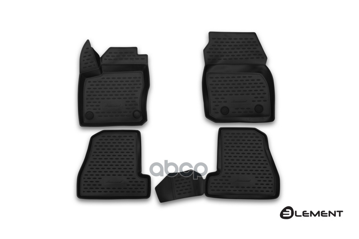 Коврики 3D в салон FORD Focus 3, 2015-, 4 шт. (полиуретан) / Форд Фокус ELEMENT арт. ELEMENT3D1671210k