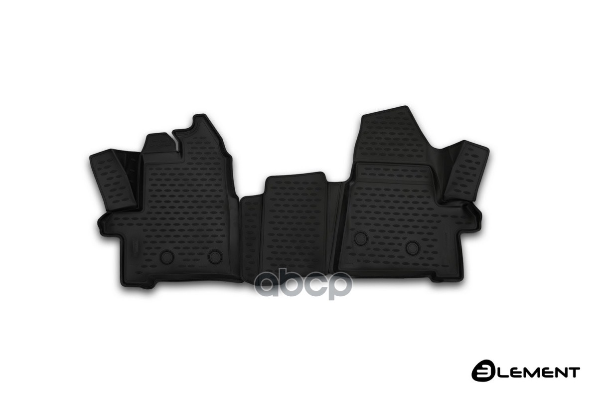 Коврики 3D в салон FORD Transit, 2014-, 2 шт. (полиуретан) / Форд Транзит ELEMENT арт. ELEMENT3D1675210k