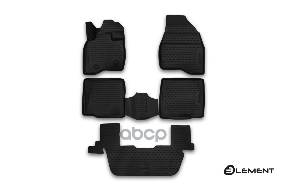 Коврики 3D в салон FORD Explorer, 2015-, 5 шт. (полиуретан) / Форд Эксплорер ELEMENT арт. ELEMENT3D1676210k
