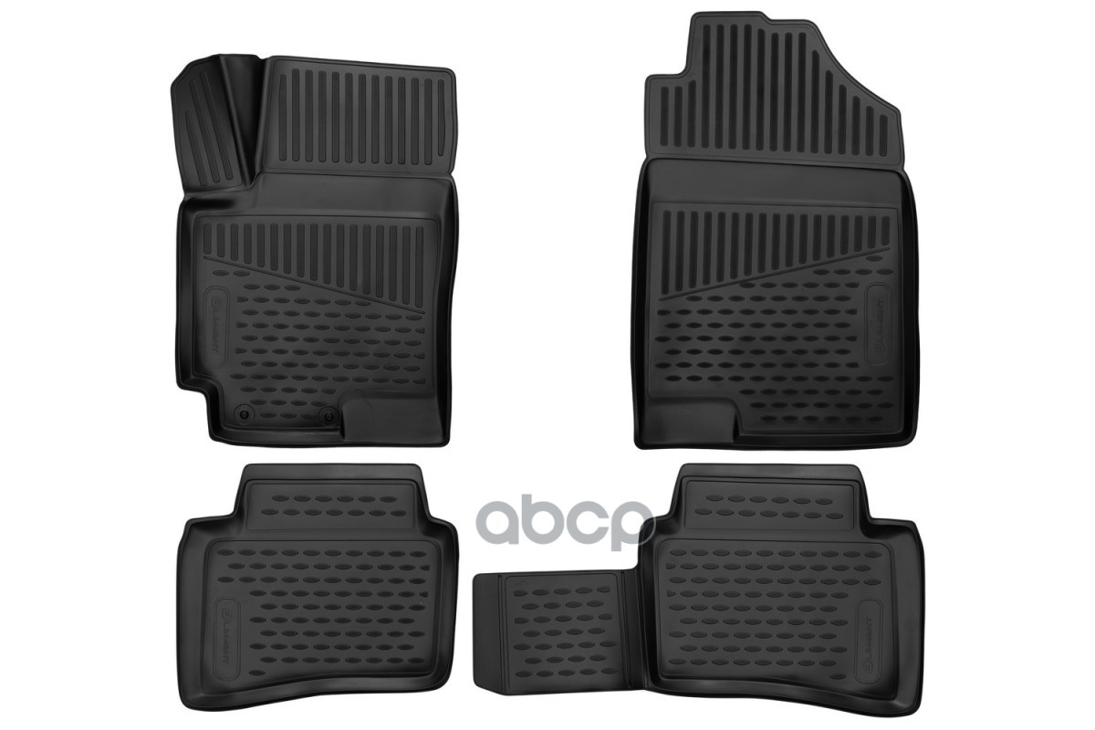 Коврики 3D в салон KIA RIO, 06/2017-, Седан/Хб. (X-Line), 4 шт. (полиуретан) / Киа Рио ELEMENT арт. ELEMENT3D2563210