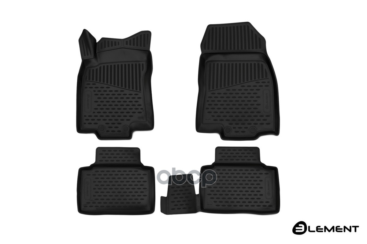 Коврики 3D в салон RENAULT Koleos, 2017-, 4 шт. (полиуретан) / Рено Колеос ELEMENT арт. ELEMENT3D4152210k
