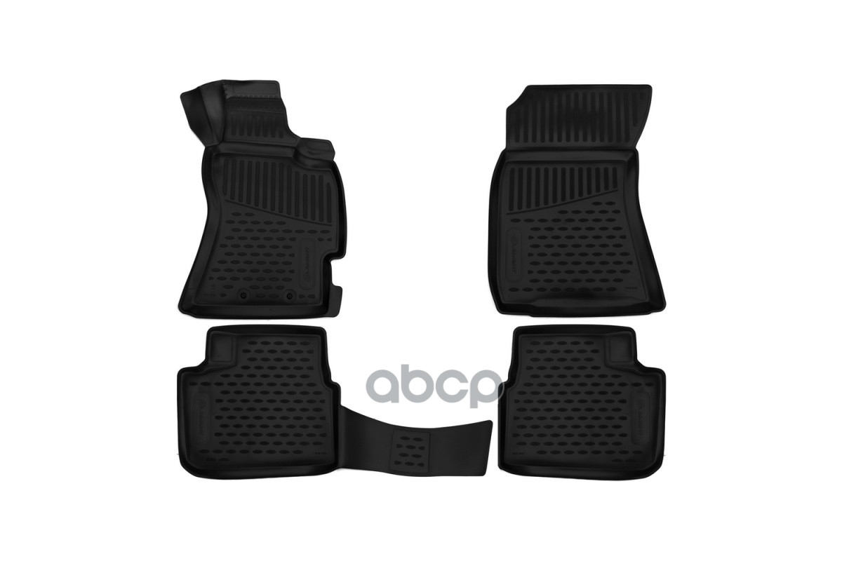 Коврики 3D в салон SUBARU Forester 3 (SH) AK, MK, 4WD, 2007-2012, правый руль, 4 шт. (полиуретан) / Субару Форестер ELEMENT а...