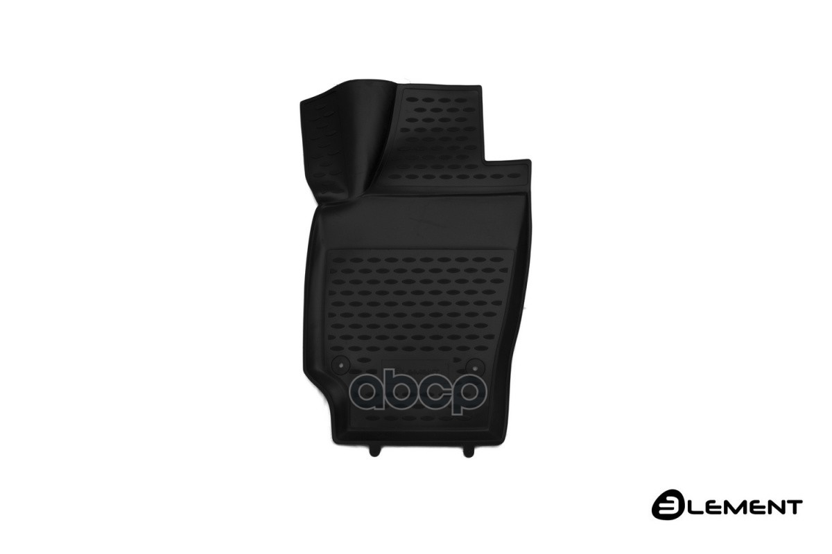 Коврик 3D в салон для VOLKSWAGEN Polo (V, Vp) 2009-2020, передний левый, хб., 1 шт. (полиуретан) / Фольксваген Поло ELEMENT а...