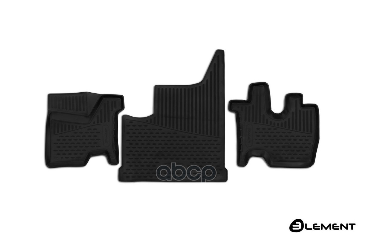 Коврики 3D в салон КАМАЗ М1842, 2013-, 5490, 3 шт. (полиуретан) ELEMENT арт. ELEMENT3D5604210
