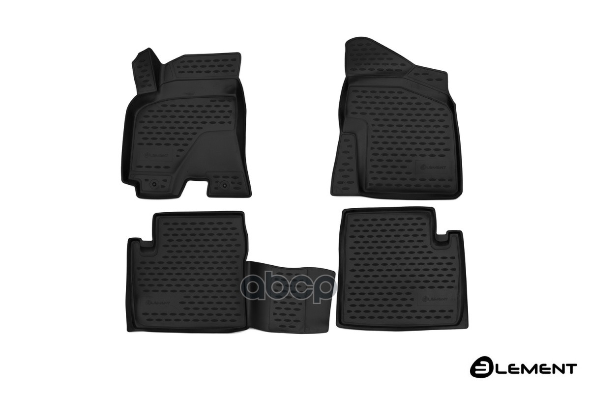 Коврики 3D в салон CHERY Tiggo 3, 2017-, 4 шт. (полиуретан) / Черри Тигго 3 ELEMENT арт. ELEMENT3D6322210