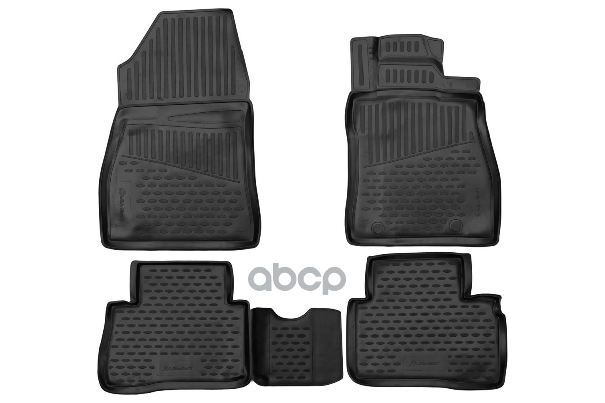 Коврики 3D в салон для NISSAN Juke Mk.1 2010-2019, правый руль кросс, 4шт. (полиуретан) / Ниссан Жук ELEMENT арт. ELEMENT3DA0...