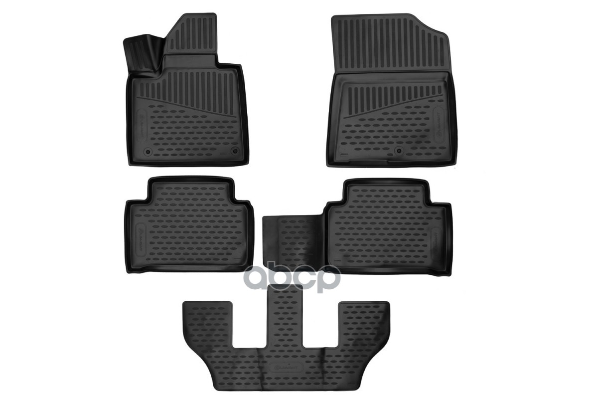 Коврики 3D в салон для KIA Sorento IV 2020 - , внедорожник, 7 мест, 5шт. (полиуретан) / Киа Соренто ELEMENT арт. ELEMENT3DA59...
