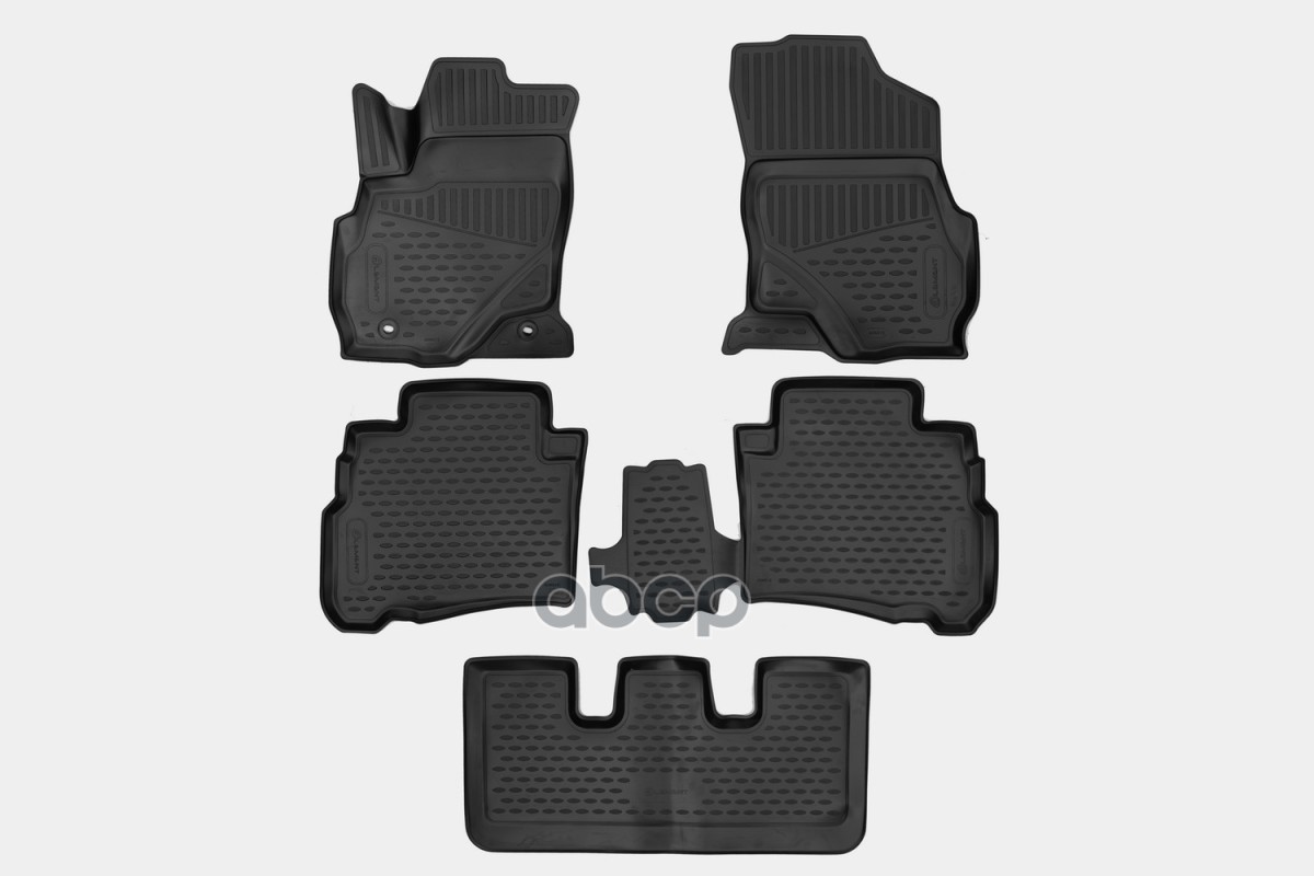 Коврики 3D в салон для TOYOTA Fortuner 2020- Внед, 5дв, 5шт. (полиуретан) / Тойота Фортунер ELEMENT арт. ELEMENT3DA66548210k