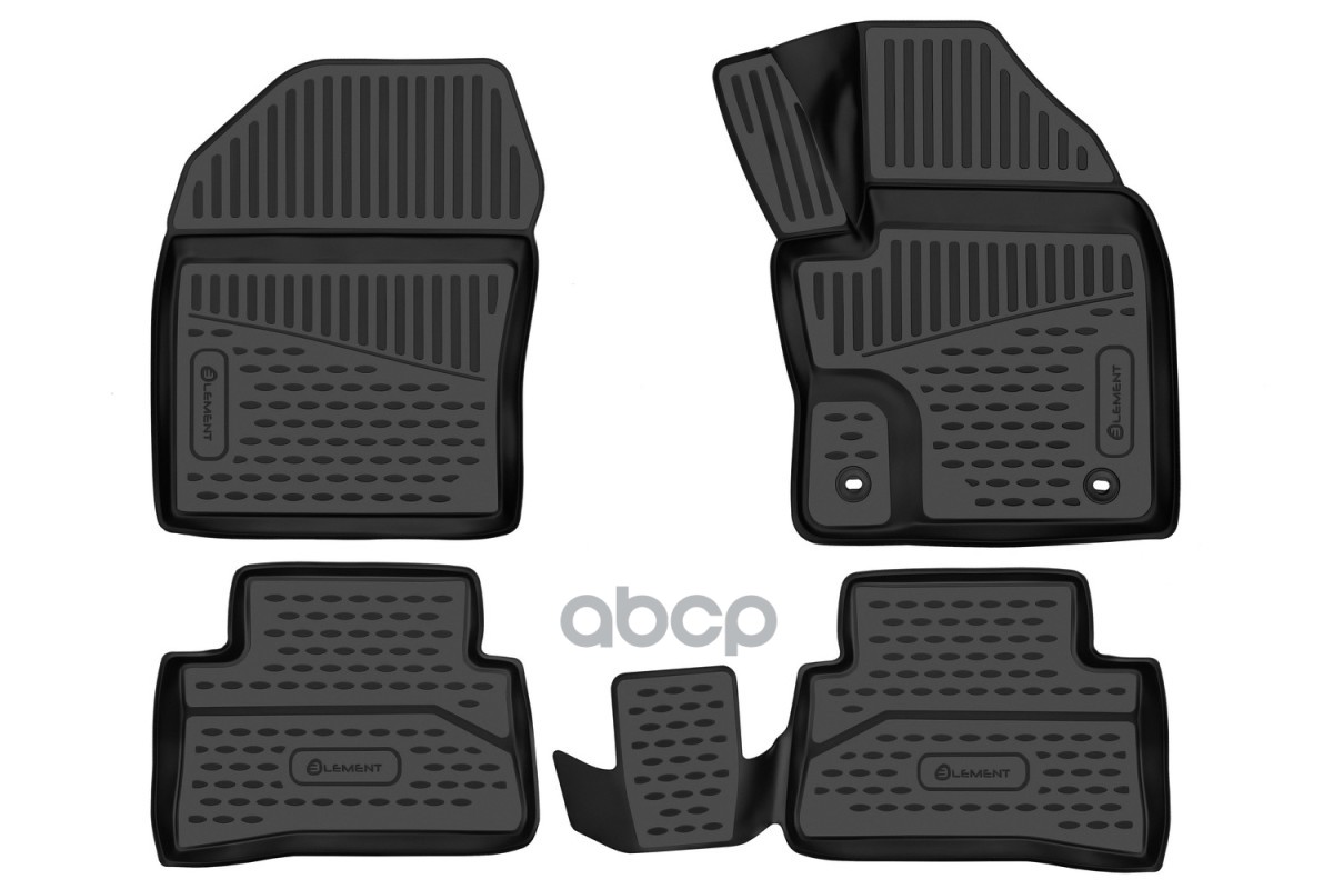 Коврики 3D в салон для TOYOTA C-HR (I, Ir) 2016-н.в., 2WD, правый руль 4 шт. (полиуретан) / Тойота Схр ELEMENT арт. ELEMENT3D...
