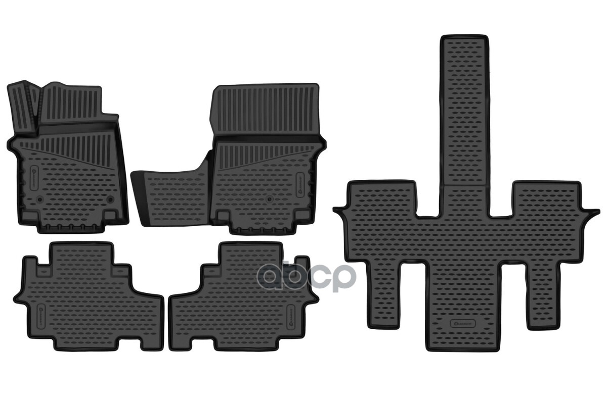 Коврики 3D в салон для HYUNDAI Staria (I) 2021-, 7 мест, 5шт. (полиуретан) / Хендай Стария ELEMENT арт. ELEMENT3DA66988210