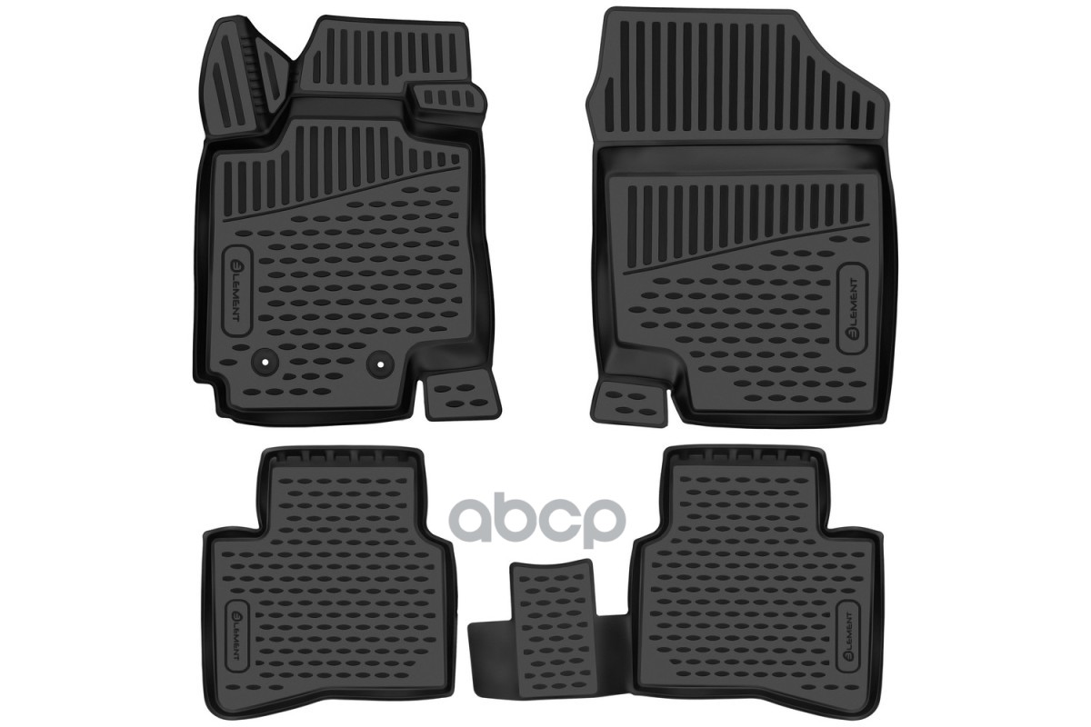Коврики 3D в салон для Москвич 3 2022- Внед, 4шт. (полиуретан) ELEMENT арт. ELEMENT3DA67535210k