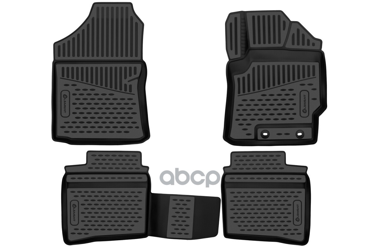 Коврики 3D в салон для TOYOTA Corolla Fielder 2012-н.в., 4WD, Кросс, правый руль 4шт. (полиуретан) / Тойота Королла филдер EL...