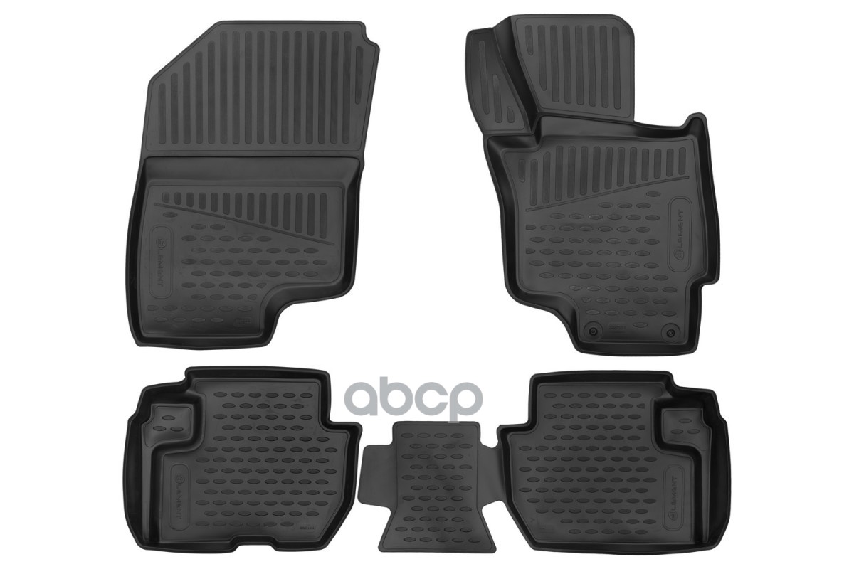 Коврики 3D в салон для MITSUBISHI Outlander 2012 -н.в.правый руль, 4шт. (полиуретан) / Митсубиси Аутлендер ELEMENT арт. ELEME...