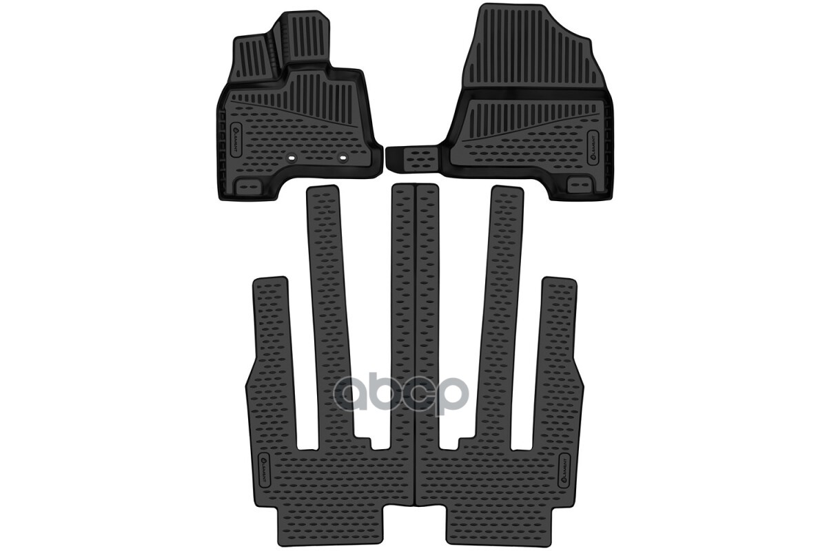Коврики 3D в салон для HONDA Odyssey 2020-, минивэн, 3шт. (полиуретан) / Хонда Одиссей ELEMENT арт. ELEMENT3DAN0624210k