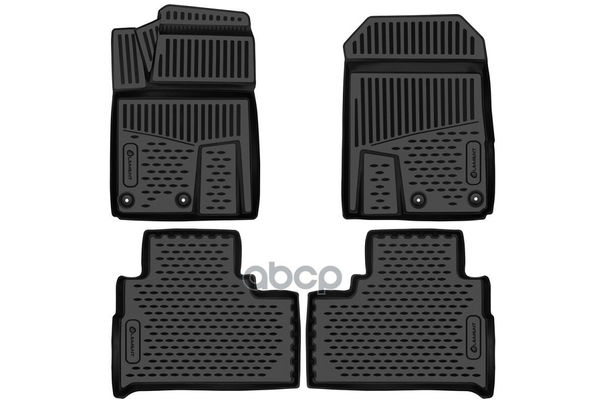 Коврики 3D в салон для JETOUR T2 2023 - 4шт. (полиуретан) / Джитур / Джитур Т2 ELEMENT арт. ELEMENT3DAN0668210k