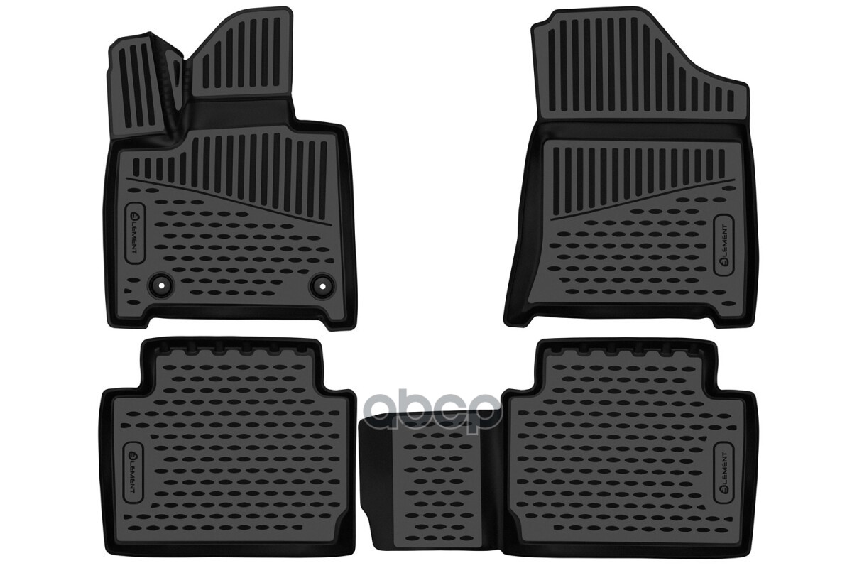 Коврики 3D в салон для HYUNDAI Santa Fe V (MX5) 2023-, 5 мест, 4шт. (полиуретан) / Хендай / Хендай Санта Фе ELEMENT арт. ELEM...