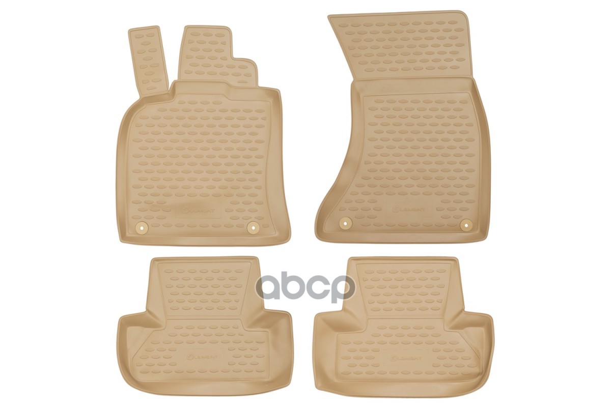 Коврики в салон AUDI Q5 01/2009-, 4 шт. (полиуретан, бежевые) / Ауди Ку5 ELEMENT арт. NLC.04.15.212