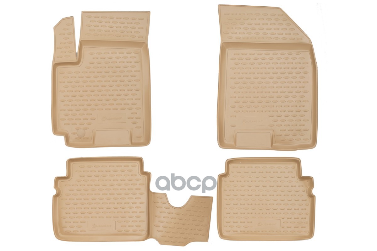 Коврики В Салон Chevrolet Aveo 2004-2012, 4 Шт. (Полиуретан, Бежевые) / Шевроле Авео ELEMENT арт. NLC.08.06.212k
