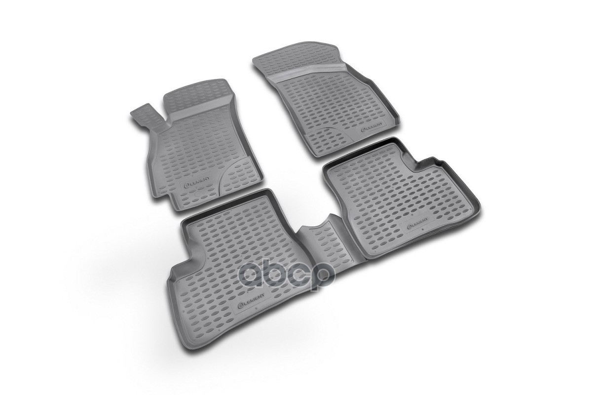 Коврики В Салон Hyundai Accent 2000-2005, 4 Шт. (Полиуретан, Серые) / Хендай Акцент ELEMENT арт. NLC.20.06.211k