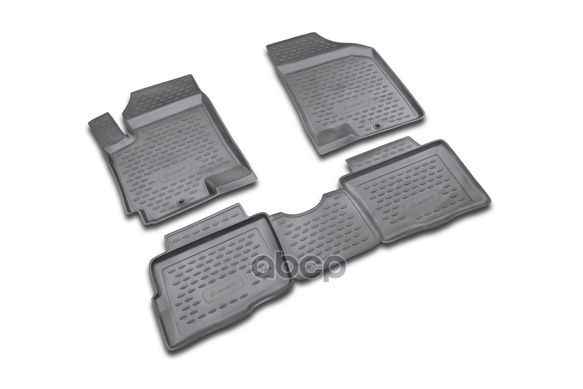 Коврики в салон для KIA Soul (I) 2008-2014, 4 шт. (полиуретан) / Киа Сол ELEMENT арт. NLC.25.25.210