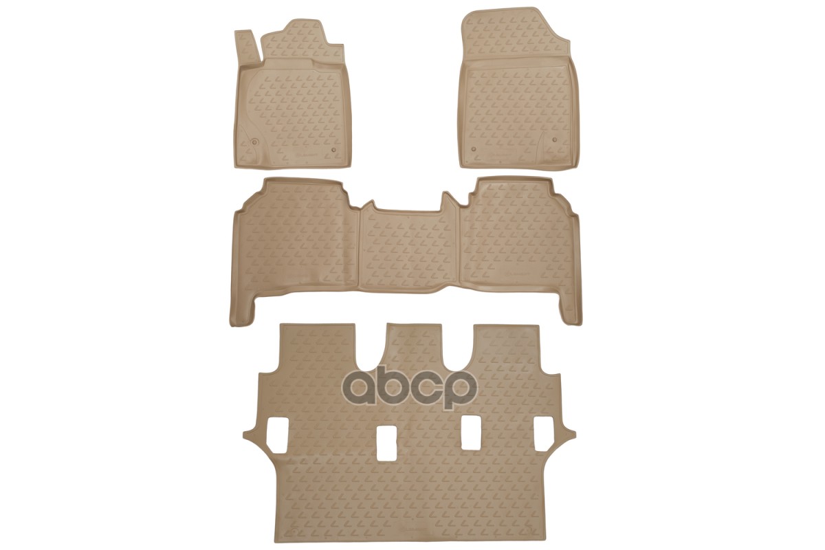 Коврики в салон, подходит для LEXUS LX570 2007-2012, 3 шт. (бежевые) / Лексус ЛХ ELEMENT арт. NLC.29.07.212k