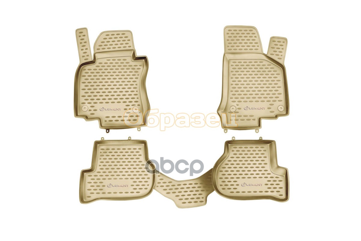 Коврики в салон LEXUS LX470 1998-2007, 4 шт. (полиуретан, бежевые) / Лексус ЛХ ELEMENT арт. NLC.29.15.212k