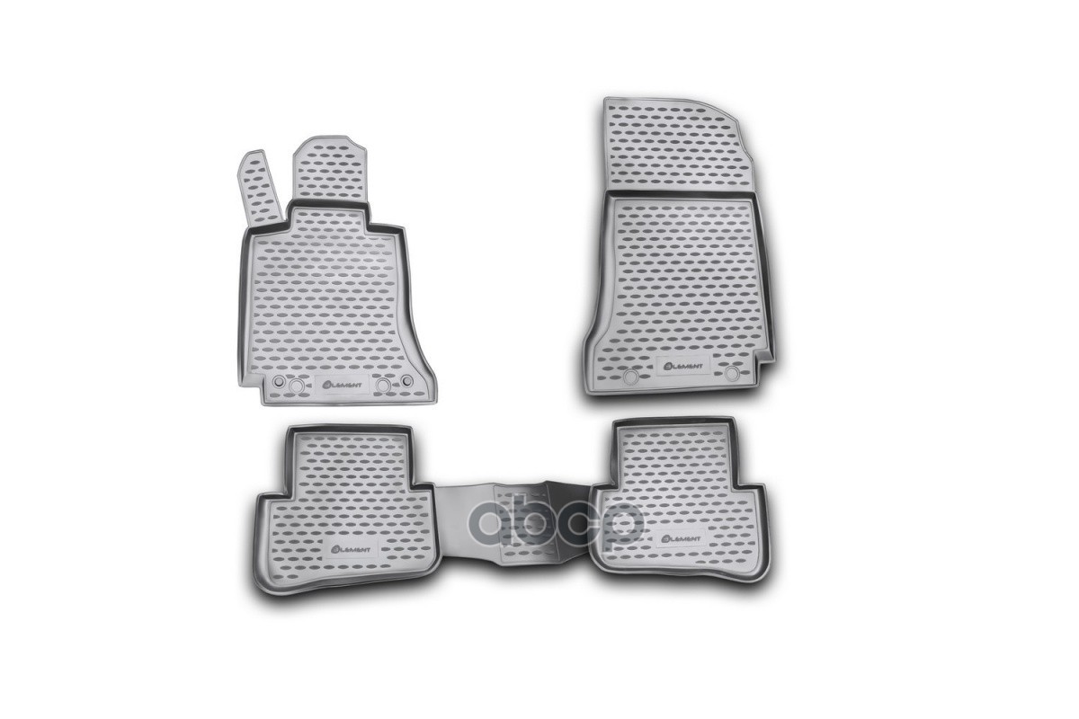 Коврики в салон MERCEDES-BENZ С-Class W204 2007-2014, 4 шт. (полиуретан) / Мерседес Бенц С класс ELEMENT арт. NLC.34.27.210k