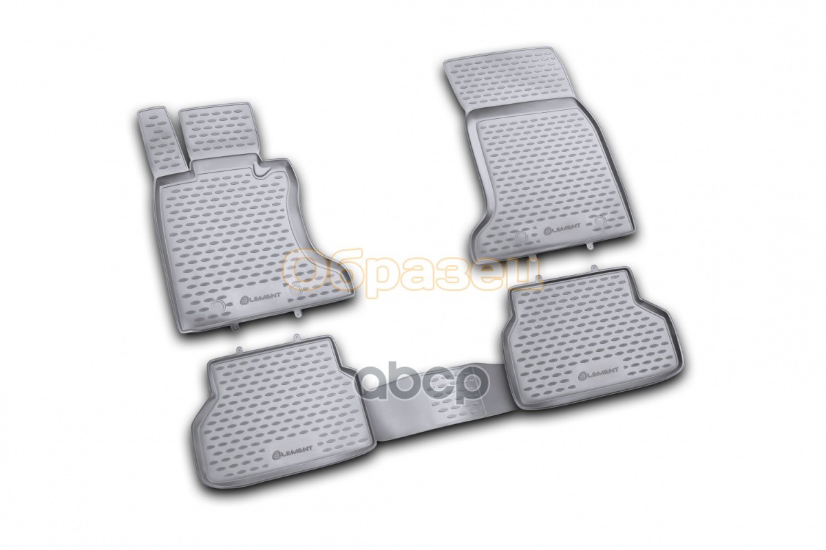Коврики В Салон Mercedes-Benz С-Class W204 2007-2014, 4 Шт. (Полиуретан, Серые) / Мерседес Бенц С Класс ELEMENT арт. NLC.34.2...