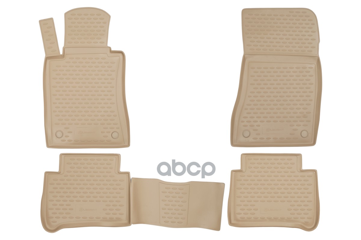 Коврики в салон MERCEDES-BENZ E-class W211 (задний привод), 2002-2009, 4 шт. (полиуретан, бежевые) / Мерседес Бенц Е класс EL...