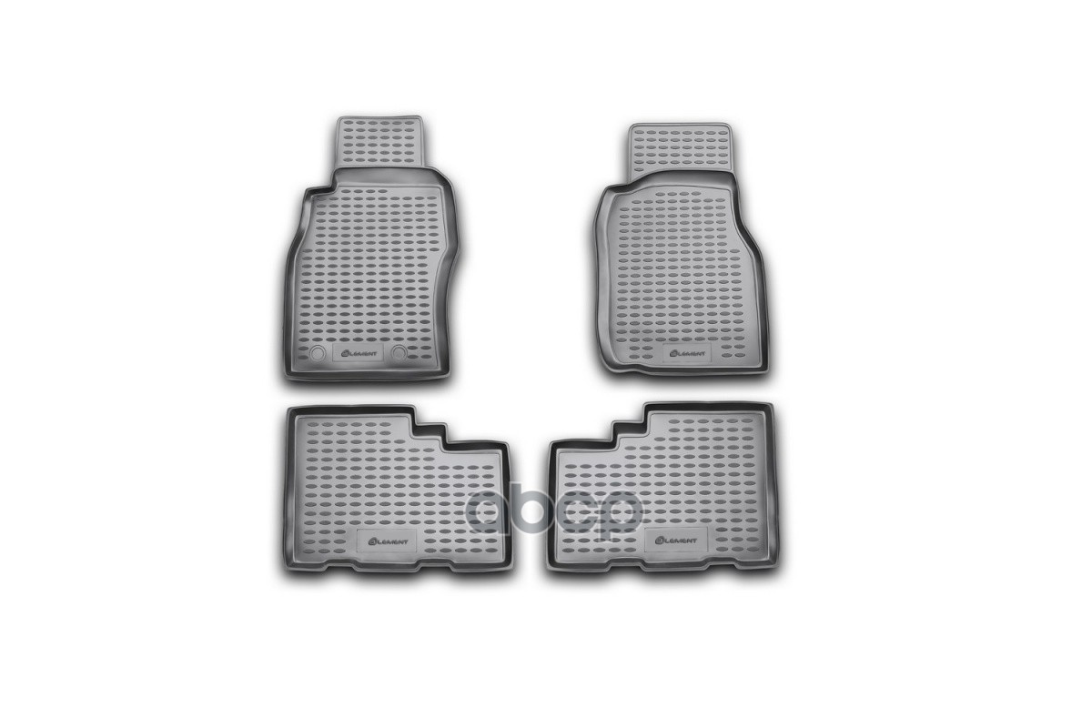 Коврики в салон NISSAN Patrol 1997-2010, 4 шт. (полиуретан) / Ниссан Патрол ELEMENT арт. NLC.36.14.210