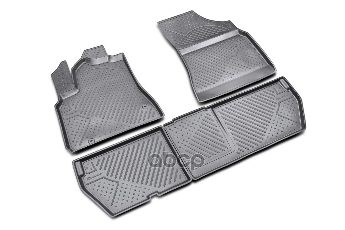 Коврики в салон PEUGEOT Partner Tepee 2008-2018, 4 шт. (полиуретан) / Пежо Патнер ELEMENT арт. NLC.38.12.210