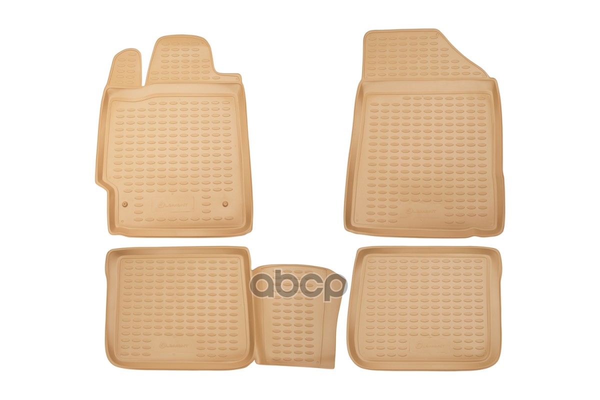 Коврики в салон TOYOTA Camry 07/2006-12/2011, 4 шт. (полиуретан, бежевые) / Тойота Камри ELEMENT арт. NLC.48.02.212k