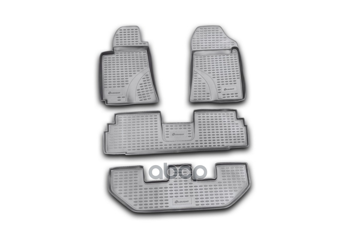 Коврики в салон TOYOTA Corolla Verso 03/2004-10/2009, 4 шт. (полиуретан) / Тойота Версо ELEMENT арт. NLC.48.13.210k