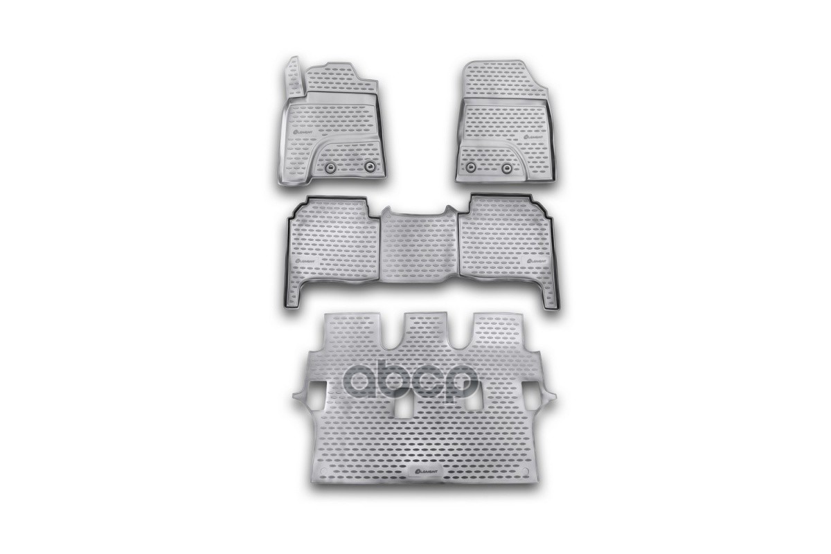Коврики В Салон Toyota Land Cruiser 200, 2012-2015 4 Шт. (Полиуретан) / Тойота Ленд Крузер ELEMENT арт. NLC.48.53.210k