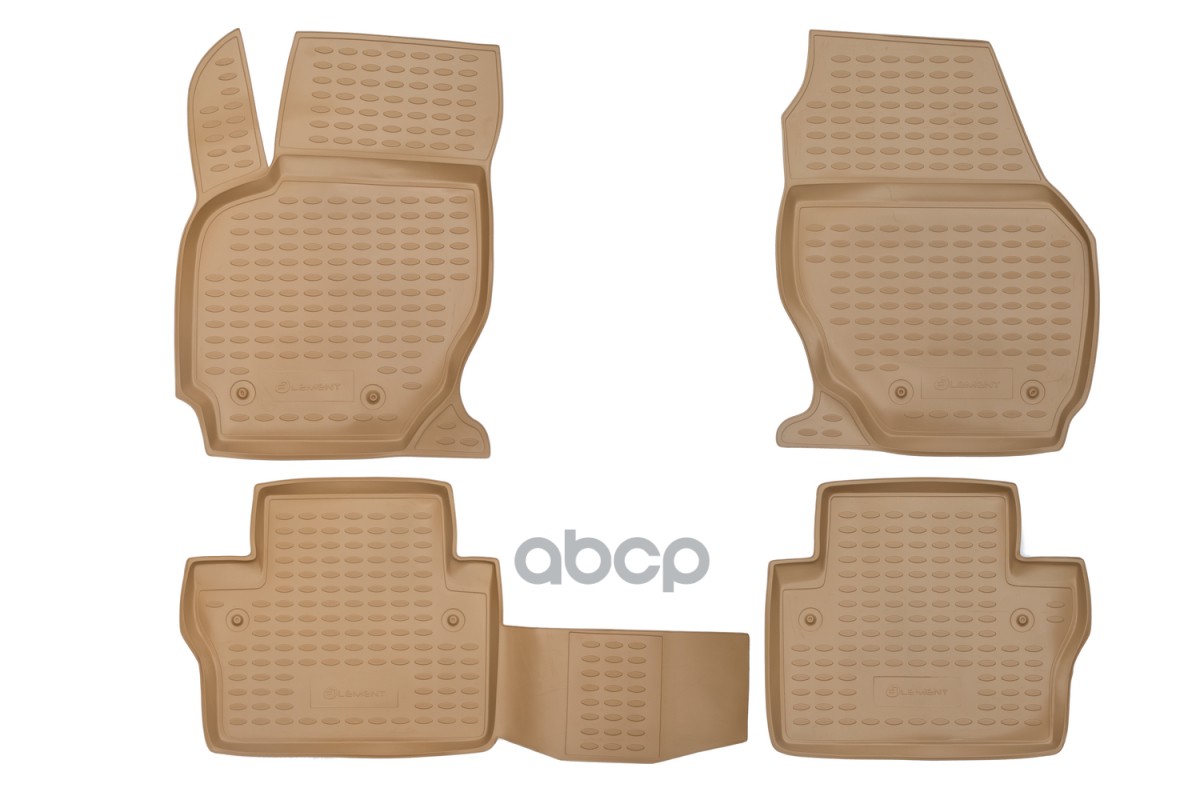 Коврики в салон VOLVO S80 2006-, 4 шт. (полиуретан, бежевые) / Вольво С80 ELEMENT арт. NLC.50.05.212