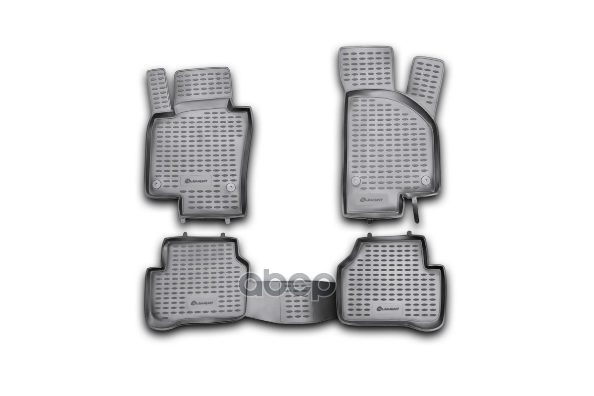 Коврики в салон VW Passat B6 09/2005-, 4 шт. (полиуретан) / Фольксваген Пассат ELEMENT арт. NLC.51.06.210kh